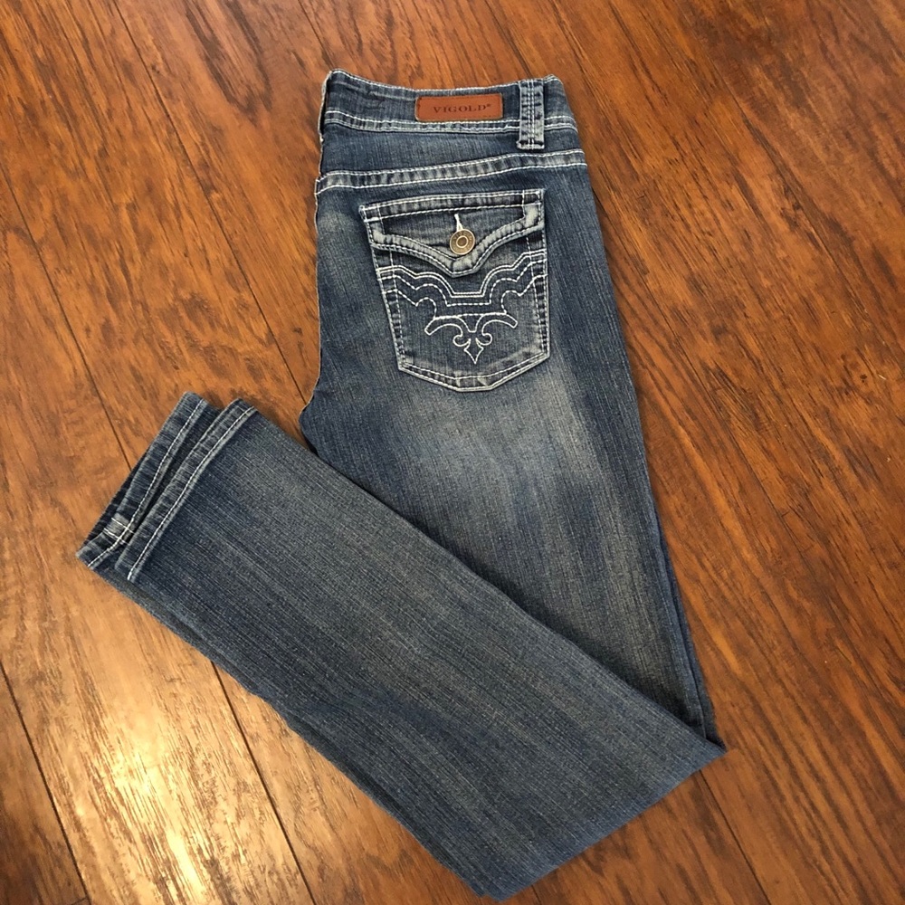 VIGOLD by VIGOSS Skinny Jeans w/ White Stitching